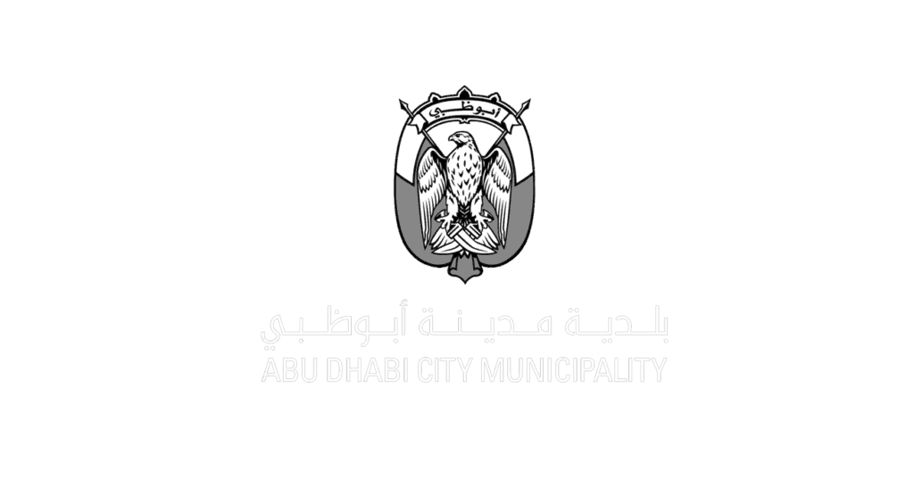 Abu Dhabi Municipality Logo Greyscale