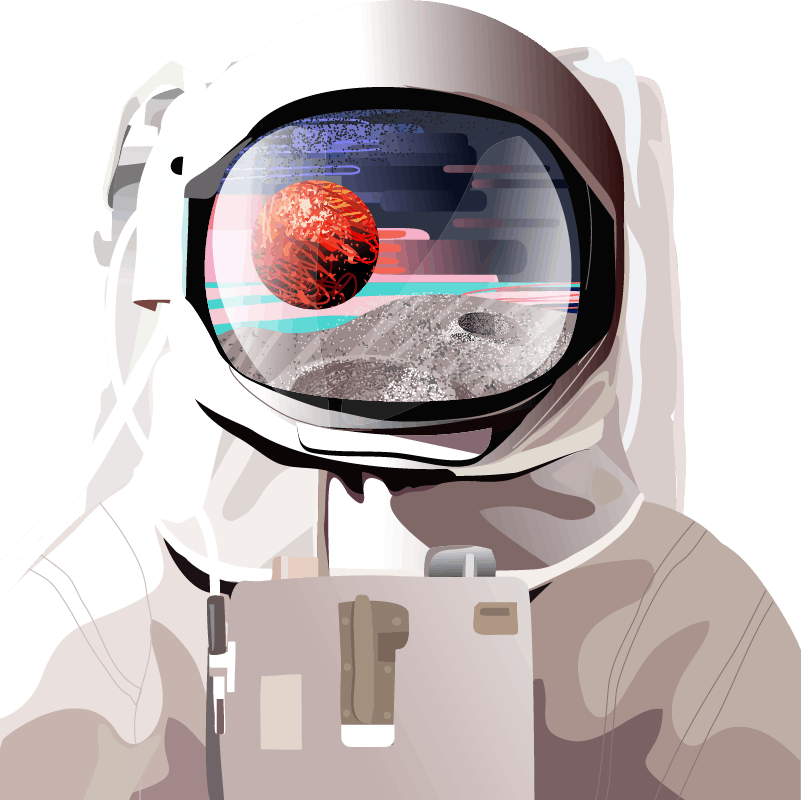Creative lab astronaut